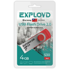 USB Flash накопитель 4Gb Exployd 530 Red