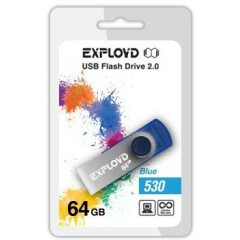 USB Flash накопитель 64Gb Exployd 530 Blue