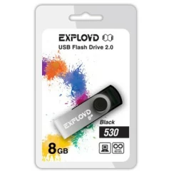 USB Flash накопитель 8Gb Exployd 530 Black