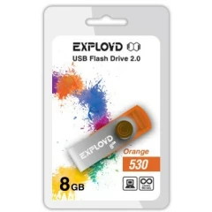 USB Flash накопитель 8Gb Exployd 530 Orange