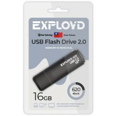 USB Flash накопитель 16Gb Exployd 620 Black