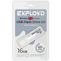 USB Flash накопитель 16Gb Exployd 620 White