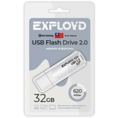 USB Flash накопитель 32Gb Exployd 620 White