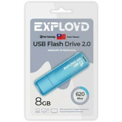 USB Flash накопитель 8Gb Exployd 620 Blue