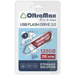 USB Flash накопитель 128Gb OltraMax 290 Dark Red