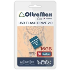 USB Flash накопитель 16Gb OltraMax 50 Dark Cyan