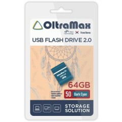 USB Flash накопитель 64Gb OltraMax 50 Dark Cyan