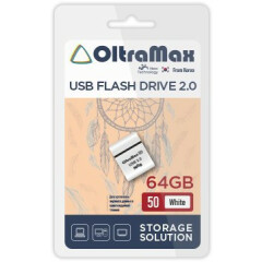 USB Flash накопитель 64Gb OltraMax 50 White