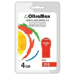 USB Flash накопитель 4Gb OltraMax 210 Red