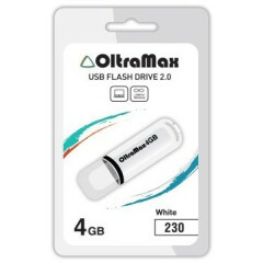 USB Flash накопитель 4Gb OltraMax 230 White