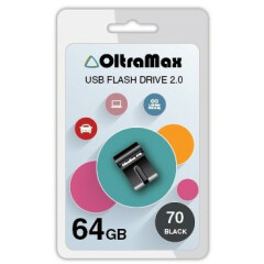 USB Flash накопитель 64Gb OltraMax 70 Black