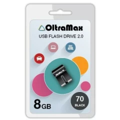 USB Flash накопитель 8Gb OltraMax 70 Black