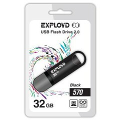 USB Flash накопитель 32Gb Exployd 570 Black