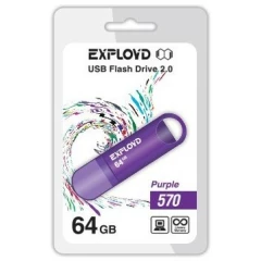 USB Flash накопитель 64Gb Exployd 570 Purple