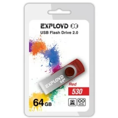 USB Flash накопитель 64Gb Exployd 530 Red