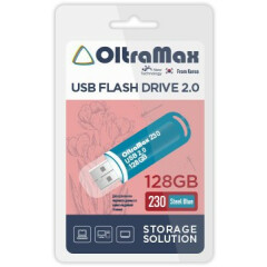 USB Flash накопитель 128Gb OltraMax 230 Steel Blue