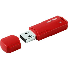 USB Flash накопитель 64Gb SmartBuy Clue Red (SB64GBCLU-R)