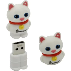 USB Flash накопитель 32Gb SmartBuy Wild Cat White (SB32GBCatW)