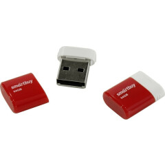 USB Flash накопитель 64Gb SmartBuy Lara Red USB 2.0 (SB64GBLARA-R)