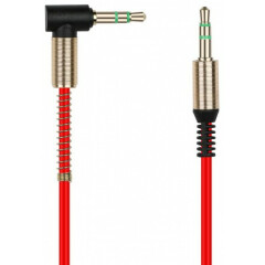 Кабель 3.5 Jack (M) - 3.5 Jack (M), 1м, Smartbuy A-35-35-fold red