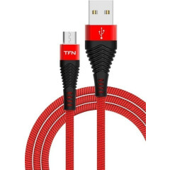 Кабель USB - microUSB, 1м, TFN TFN-CFZMICUSB1MRD