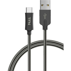 Кабель USB - USB Type-C, 1м, TFN TFN-CFZUSBCUSB1MST