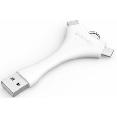 Переходник Orico USB - Micro USB/Type C (C1-WH)