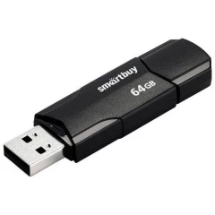 USB Flash накопитель 64Gb SmartBuy Clue Black (SB64GBCLU-K)