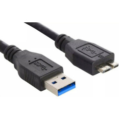 Кабель USB - microUSB 3.0 B (M), 0.5м, Buro MK30-AM-0.5 Black