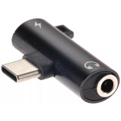 Переходник USB Type-C - mini jack 3.5мм, Telecom TA433M Black