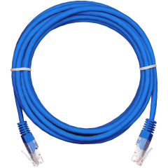 Патч-корд NETLAN EC-PC4UD55B-BC-PVC-005-BL-10, 0.5м, 10 шт.