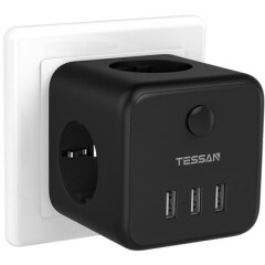 Сетевой разветвитель Tessan TS-301-DE Black