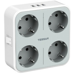 Сетевой разветвитель Tessan TS-302-DE Grey