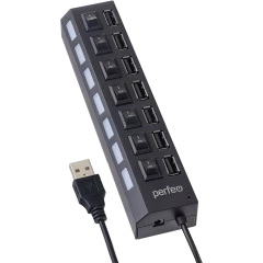 USB-концентратор Perfeo PF-H033 Black