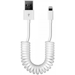 Кабель USB A (M) - Lightning, 1м, Smartbuy iK-512sp White