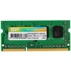 Оперативная память 8Gb DDR-III 1600MHz Silicon Power SO-DIMM (SP008GBSTU160N02)