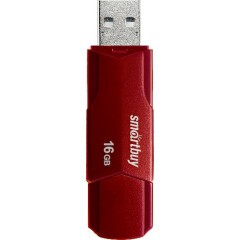 USB Flash накопитель 16Gb SmartBuy Clue Burgundy (SB16GBCLU-BG)