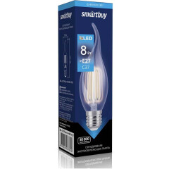 Светодиодная лампочка SmartBuy SBL-C37FCan-8-40K-E27 (8 Вт, E27)
