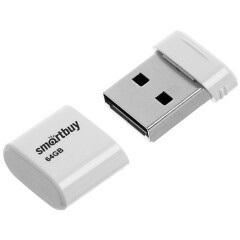 USB Flash накопитель 64Gb SmartBuy Lara White (SB64GBLARA-W)
