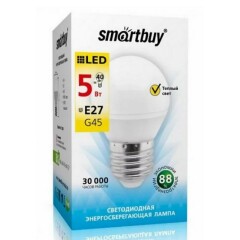 Светодиодная лампочка SmartBuy SBL-G45-05-30K-E27 (5 Вт, E27)