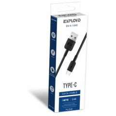 Кабель USB - USB Type-C, 1м, Exployd EX-K-1245