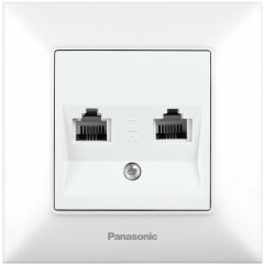 Розетка телефонная Panasonic WNTC04032WH-RU