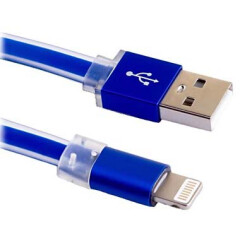 Кабель USB - Lightning, 1м, Blast BMC-211 Cyan