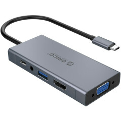 USB-концентратор Orico MC-U501P Grey