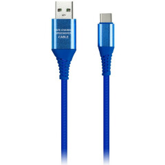 Кабель USB - USB Type-C, 1м, SmartBuy iK-3112ERGbox blue