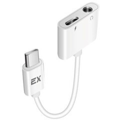 Разветвитель USB Type-C - mini jack 3.5мм + USB Type-C, Exployd EX-AD-1174