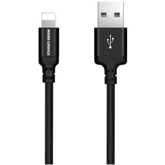 Кабель USB - Lightning, 1м, More Choice K12i Black