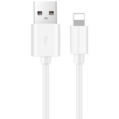 Кабель USB - Lightning, 1м, More Choice K13i White