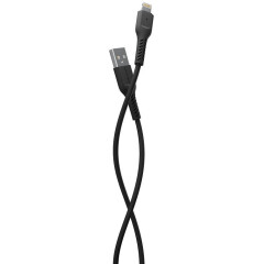 Кабель USB - Lightning, 1м, More Choice K16i Black