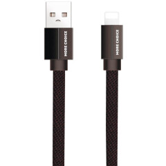 Кабель USB - Lightning, 1м, More Choice K20i Black